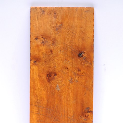 Elm Arts & Crafts Table Top Old Reclaimed Wood Slab Side Coffee Hall 31" X 14.5"