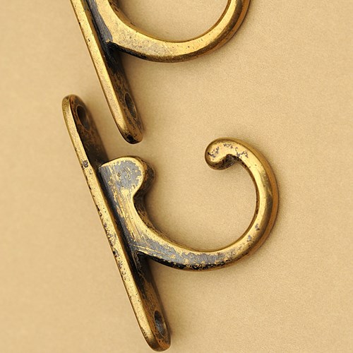 Curtain Tie Back Hooks Brass Hook Pair Antique Victorian Curtain Tie Back Hooks