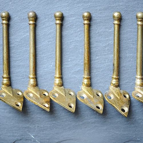 Voysey Style Brass Hooks Antique Hook Peg Arts & Crafts Hooks Reclaimed Hook