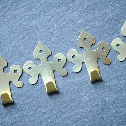 1880 Picture Hooks Antique Wall Mounted Brass Picture Hooks Picture Hook Rail