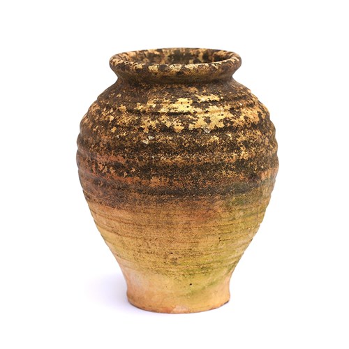 Small Terracotta Planter Weathered Buff Plant Pot Urn Vintage Garden Flower Pots