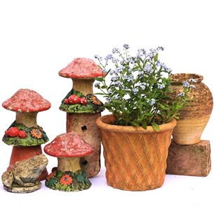 Garden Mushroom Collection Old Vint...