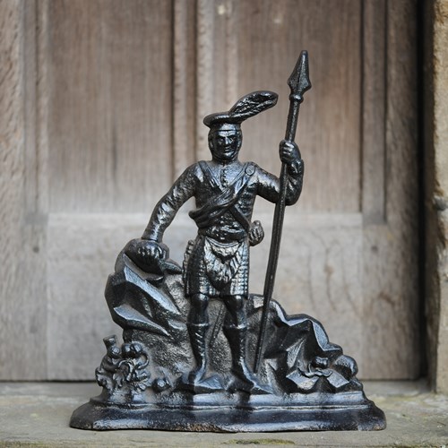 Scottish Door Stop Doorstop Door Porter Victorian Cast Iron Door Highlander