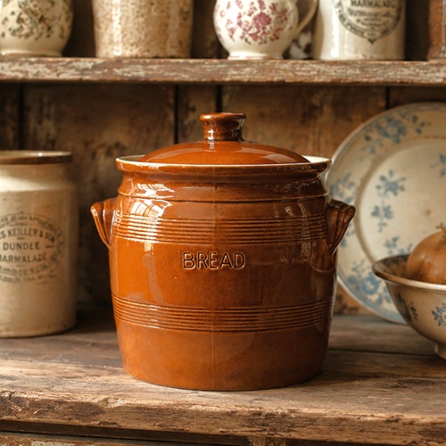 Bread Crock Renault Argent Vintage Kitchen Bread Bin Cooking Baking Pastry Jar