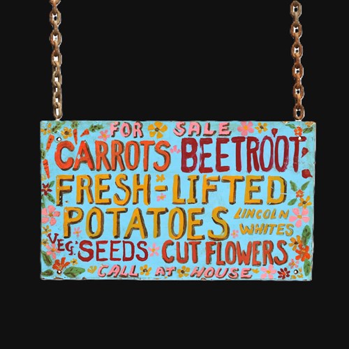 Potting Shed Wall Sign Old Produce Sign Vintage Garden Sign Farm Gate Market Old