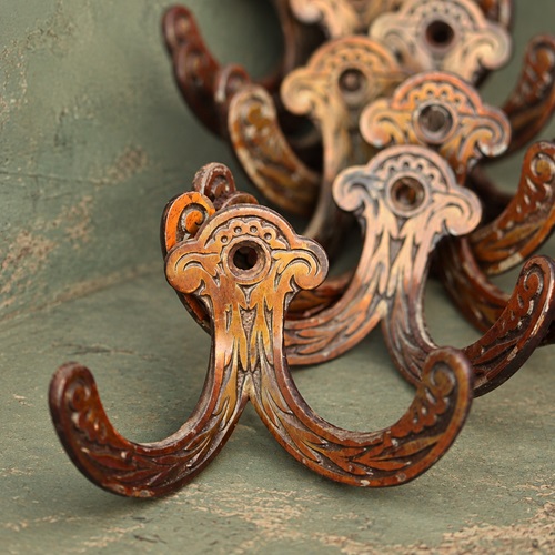 Victorian Coat Hooks 8 Antique Reclaimed Cast Iron Coat Hook Kenrick 19Th C Pegs