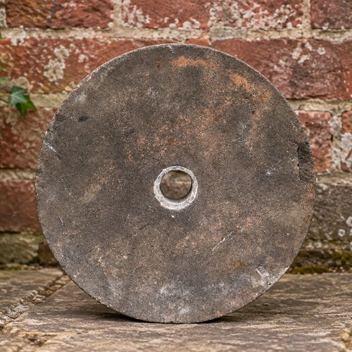Small Stone Wheel Weathered Garden Stone Small York Round Stone Base Stand Cover