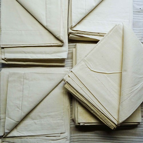 Unused XL French Linen Sheets; Upholstery Etc