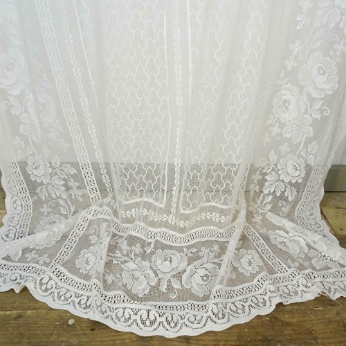 Pretty French Lacey Curtain Panel
