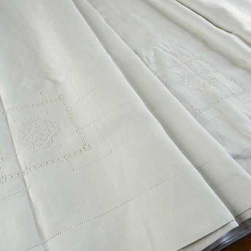 Floaty White Linen Sheet; A Lovely Voile Curtain
