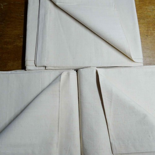 Vintage French Linen Sheets; Upholstery, Curtains