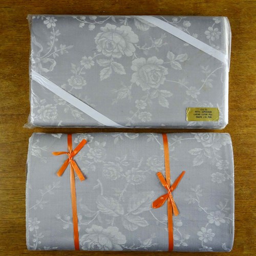 Lavender Grey Tickings; Great Curtains, Upholstery