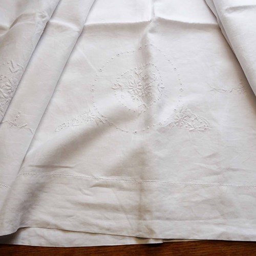 Beautiful Fine Linen Single Sheet Or Curtain