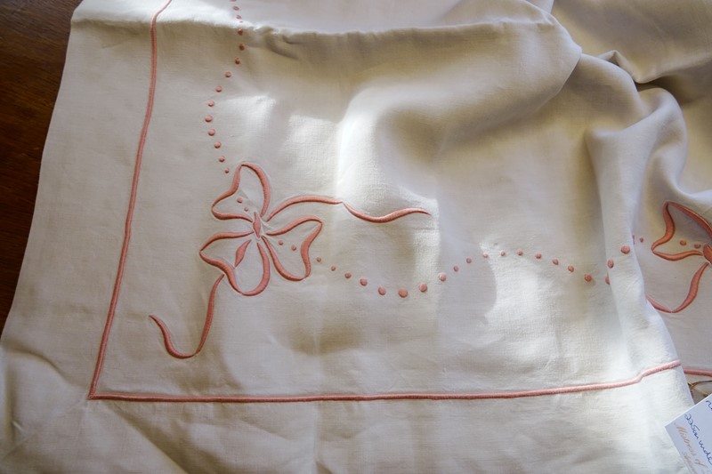 Delightful French Pure Linen Sheet, Pretty Curtain-amanda-leader-288eme22-pink-ribbon-emb-linen-0007-main-638080010050529575.jpg