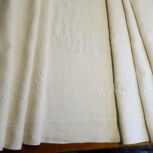 Large Vintage French Pure Linen Sheet