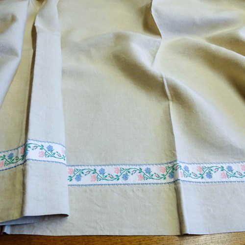 Beautiful Unused Pure Linen Sheet