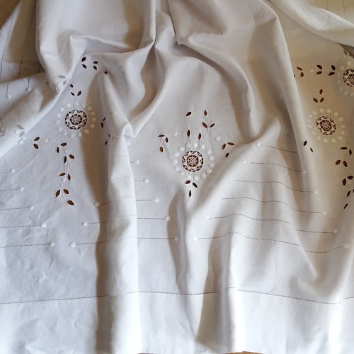 Elegant White Linen Sheet - A Great Curtain