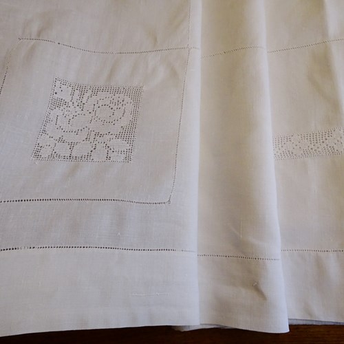 French Linen Sheet; A Pretty Curtain