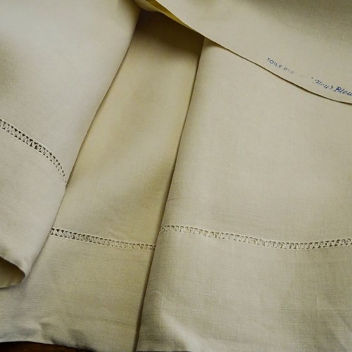 Unused XL French Linen Sheet