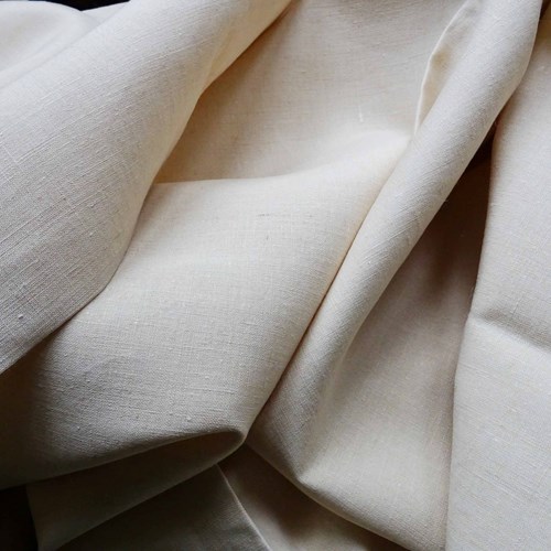 Huge Length Of Unused French Linen Sheeting