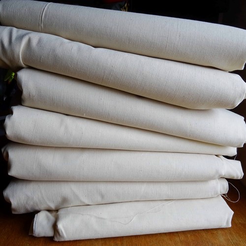 Unused French Linen Sheeting; Curtains, Upholstery