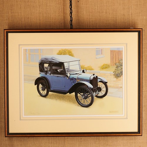 Framed Austin Seven Print