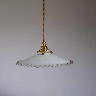 French Milk Glass Light Shades