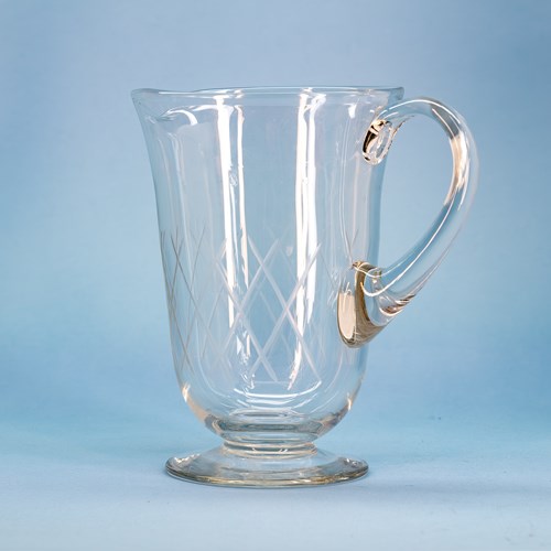 Mid Century Cut Crystal Water Jug