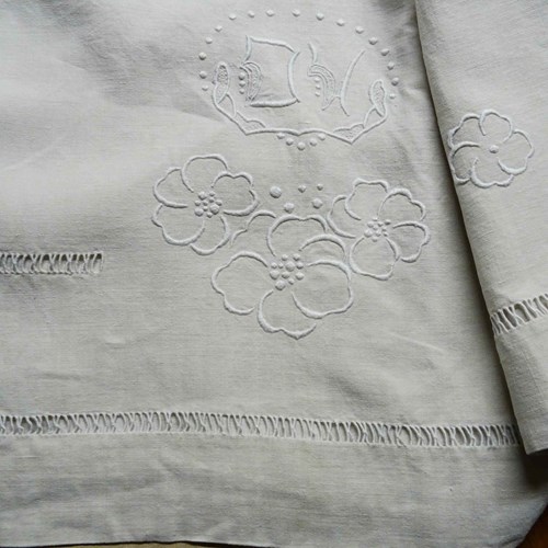 French Country Style Linen Sheet; A Good Curtain
