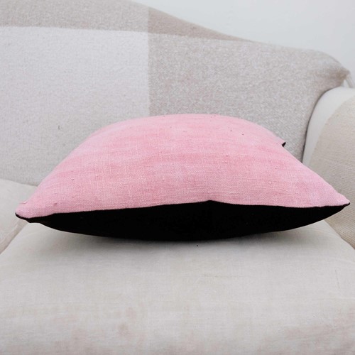 Hand dyed antique French hemp cushion