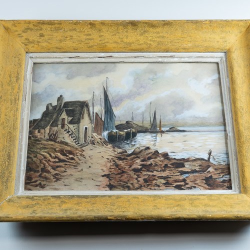 Charming Framed French Watercolour