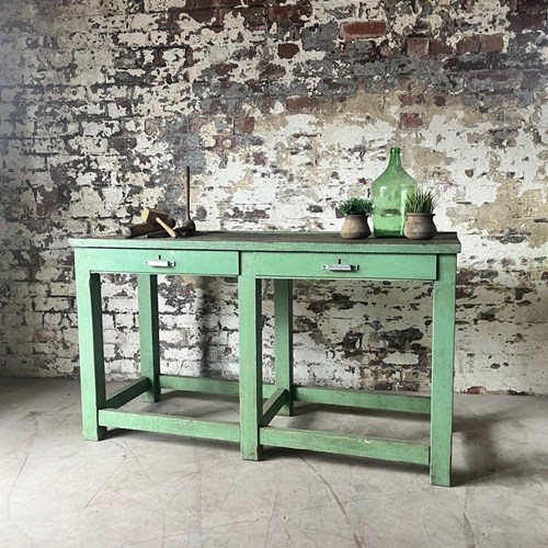 Vintage Workshop Console Table