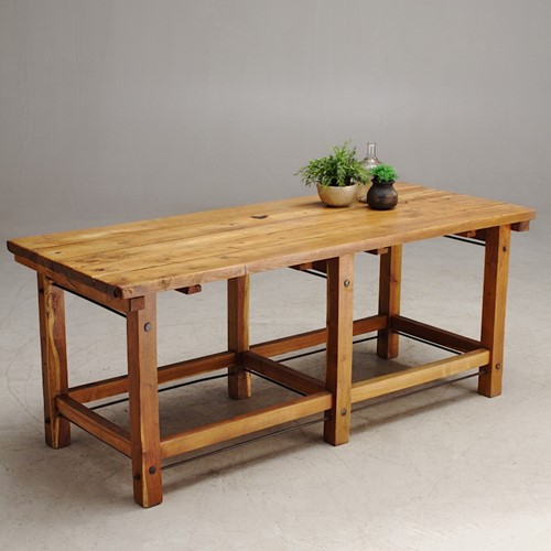 Factory Table In Pitch Pine 