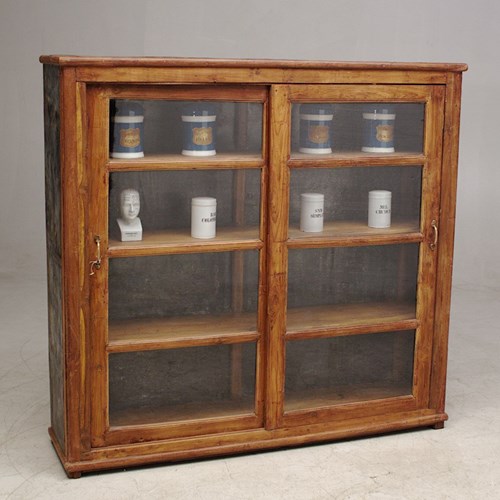 Teak Shop Display Cabinet