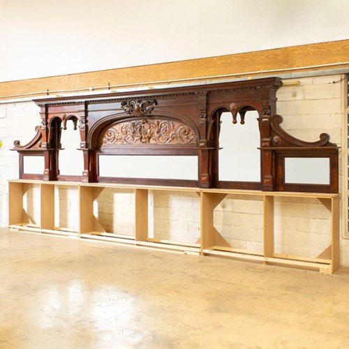 Victorian Mahogany Back Bar