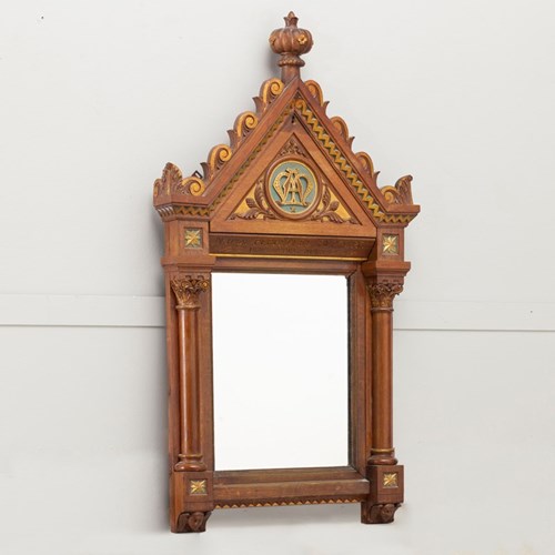 Oak Eclesiastical Mirror