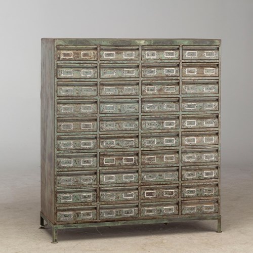 Clerk's Metal Drawer Unit