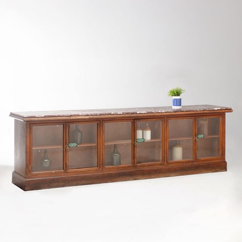 Mahogany Apothecary Counter
