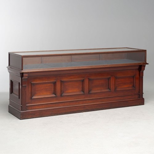 Mahogany Jeweller's Shop Counter 
