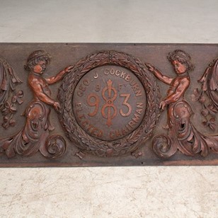 Victorian Carved Walnut Frieze Pane...