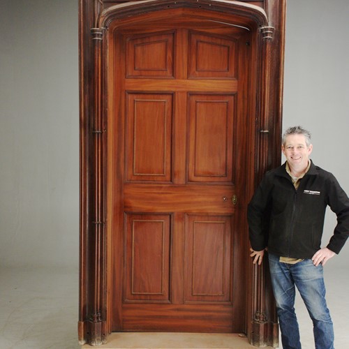 Mahogany Door with Casing
