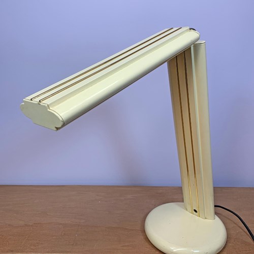 Af Cinquanta Monteuse N1 Articulated Cream Gold Table Lamp Italy 1980