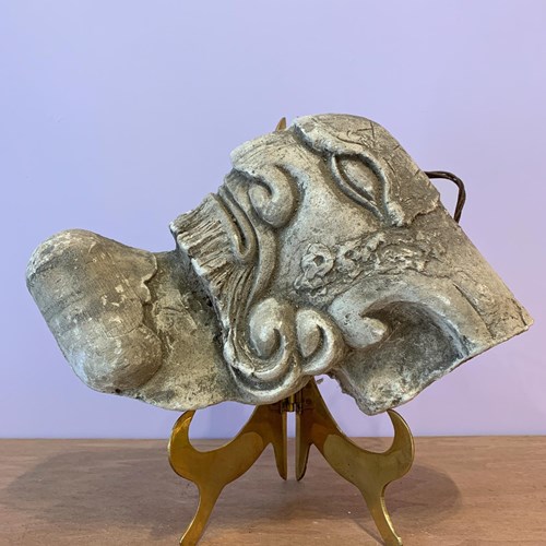 Vintage Architectural Plaster Element Greek Headarchitectural Plaster Element Of