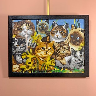 Vintage Paint By Numbers Cats Paint...