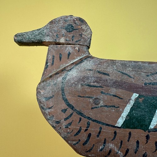 Wooden Decoy Duck Circa 1910