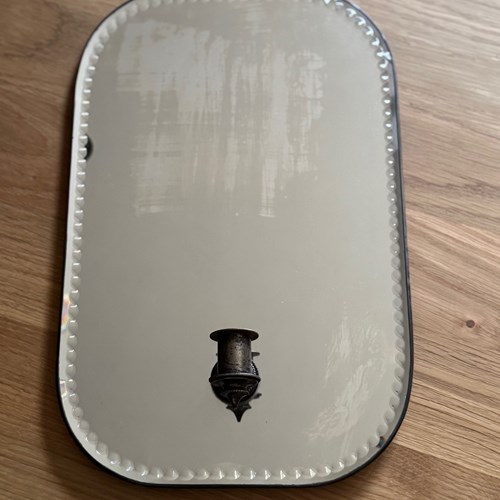 Antique Wall Mirror With Candle Holder