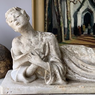 Reclining Male In Plaster