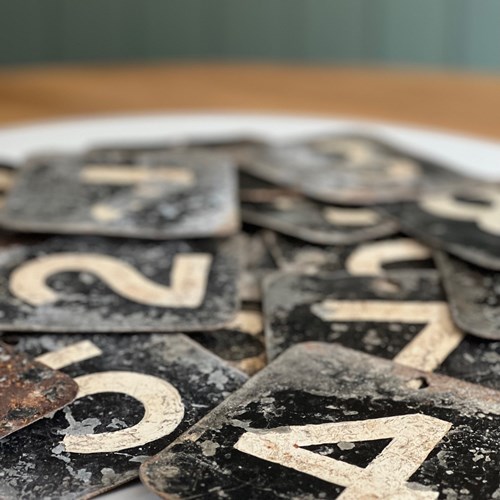 Tin Plate Scoreboard Numbers