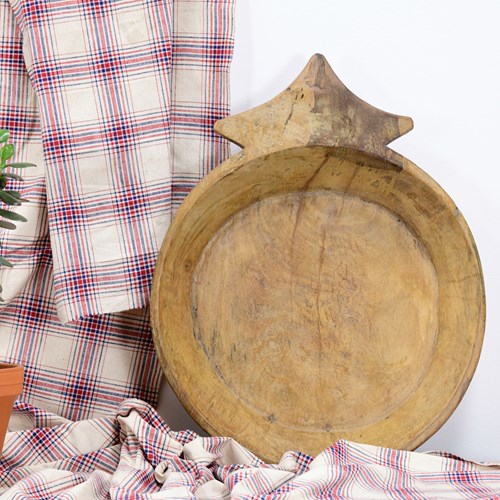 Vintage Indian Wooden Parat Bowl (2)