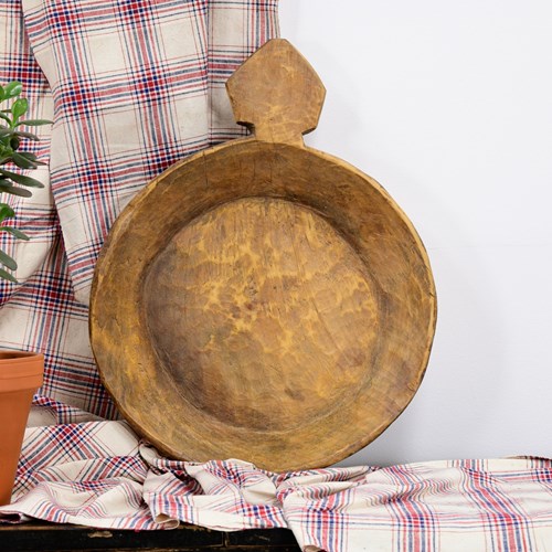 Vintage Indian Wooden Parat Bowl (3)